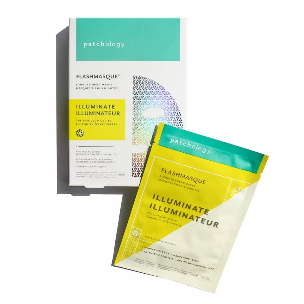 Patchology FlashMasque® Illuminate 5 Minute Sheet Mask 4 шт