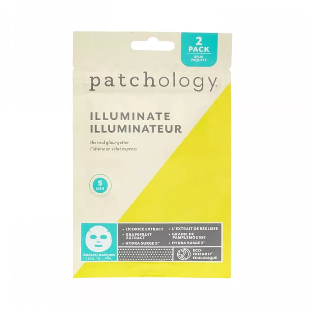 Patchology FlashMasque® Illuminate 5 Minute Sheet Mask 2 шт